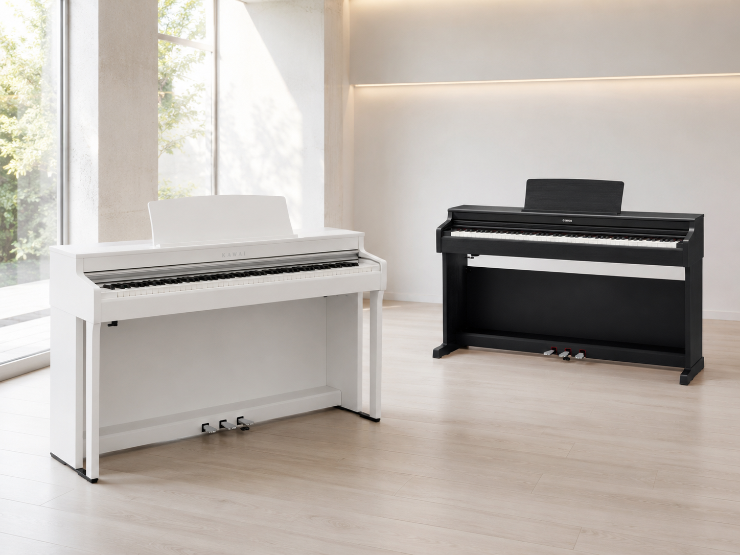 Yamaha YDP vs Kawai CN: сравнение корпусных цифровых пианино