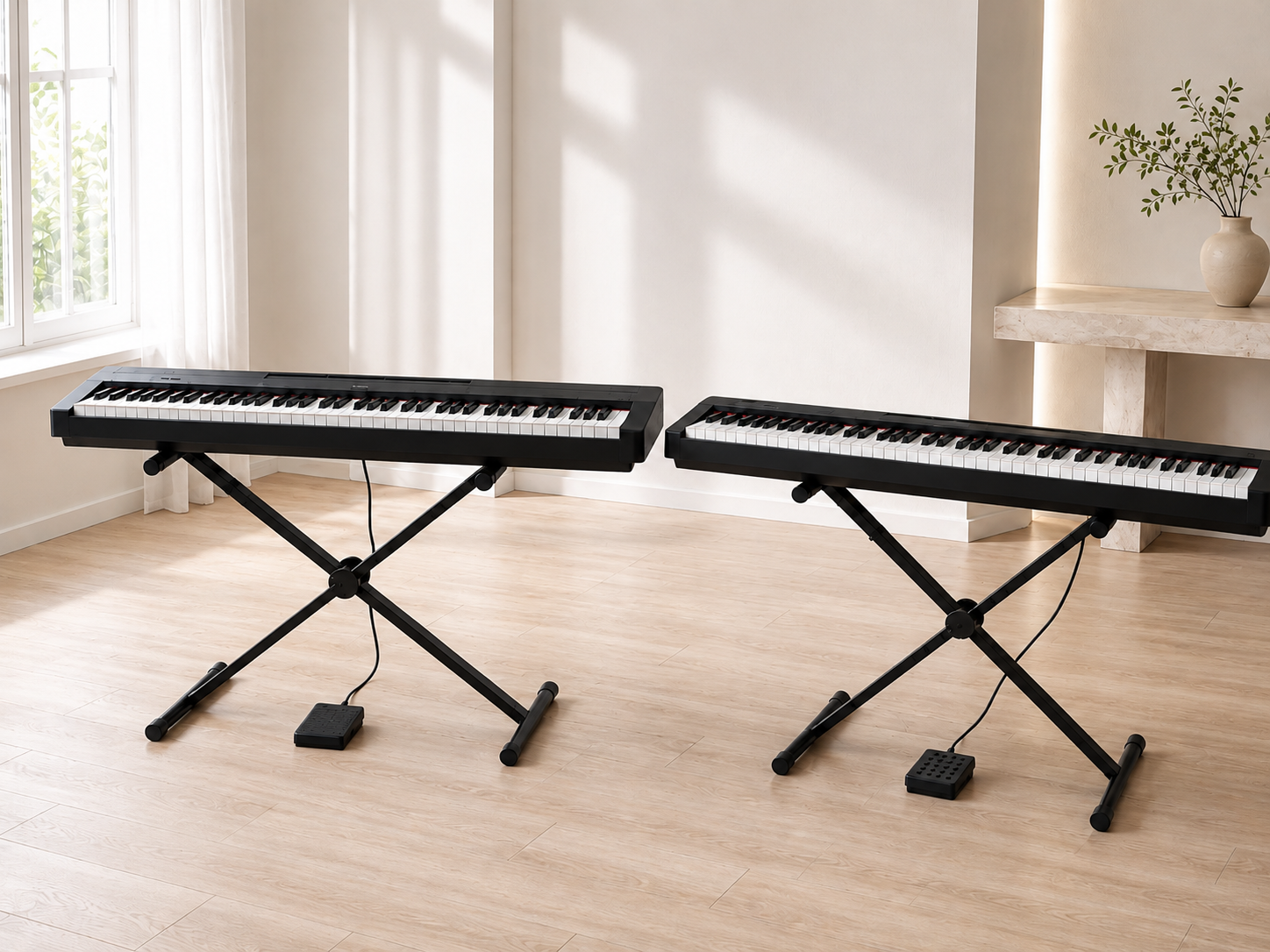 Yamaha P-145 vs Casio CDP-S110: какое пианино выбрать