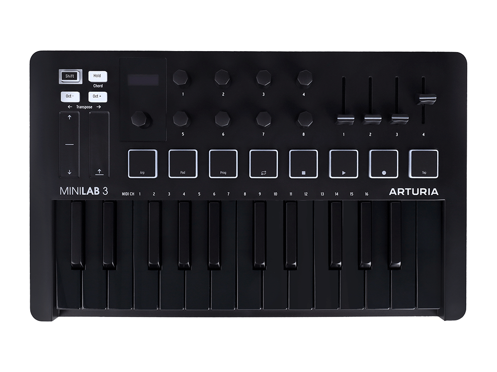 MIDI клавиатура Arturia MiniLab 3 Deep Black