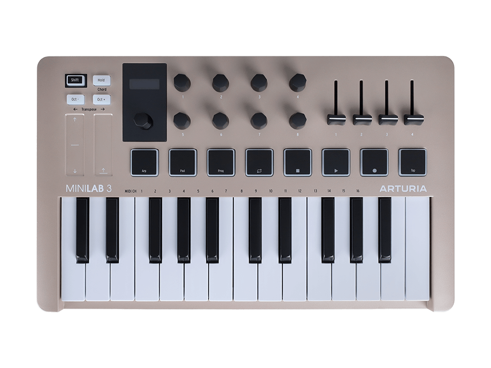 MIDI клавиатура Arturia MiniLab 3 Champagne