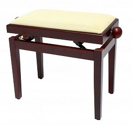 Банкетка фортепианная GEWA FX Mahogany Matt Beige Seat